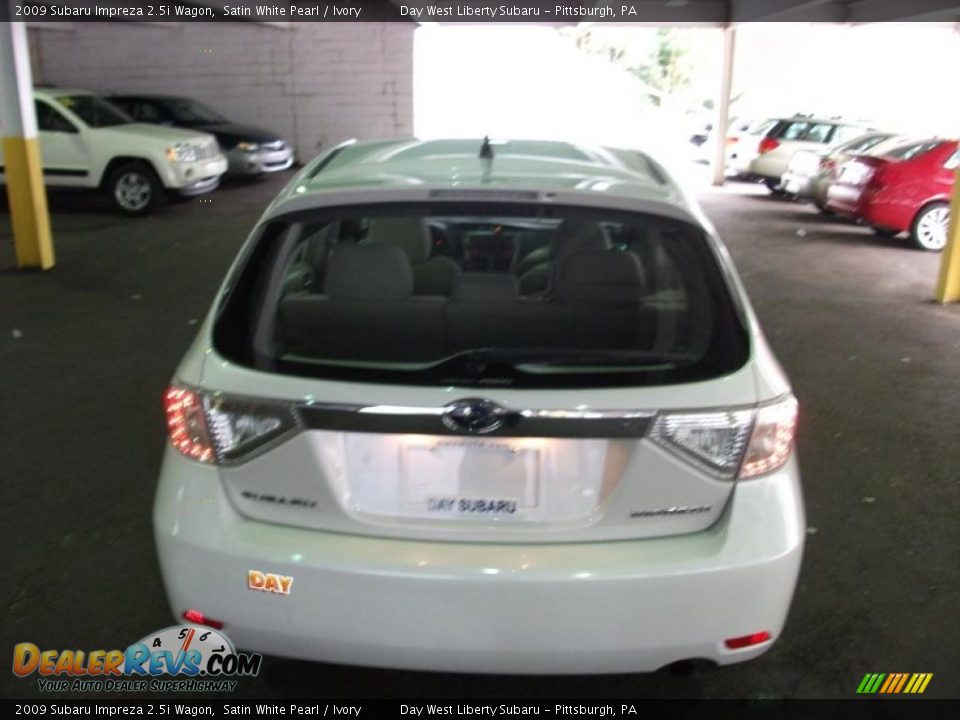 2009 Subaru Impreza 2.5i Wagon Satin White Pearl / Ivory Photo #6