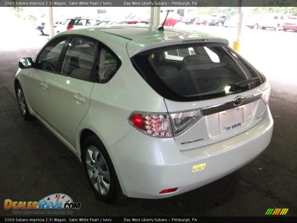 2009 Subaru Impreza 2.5i Wagon Satin White Pearl / Ivory Photo #7