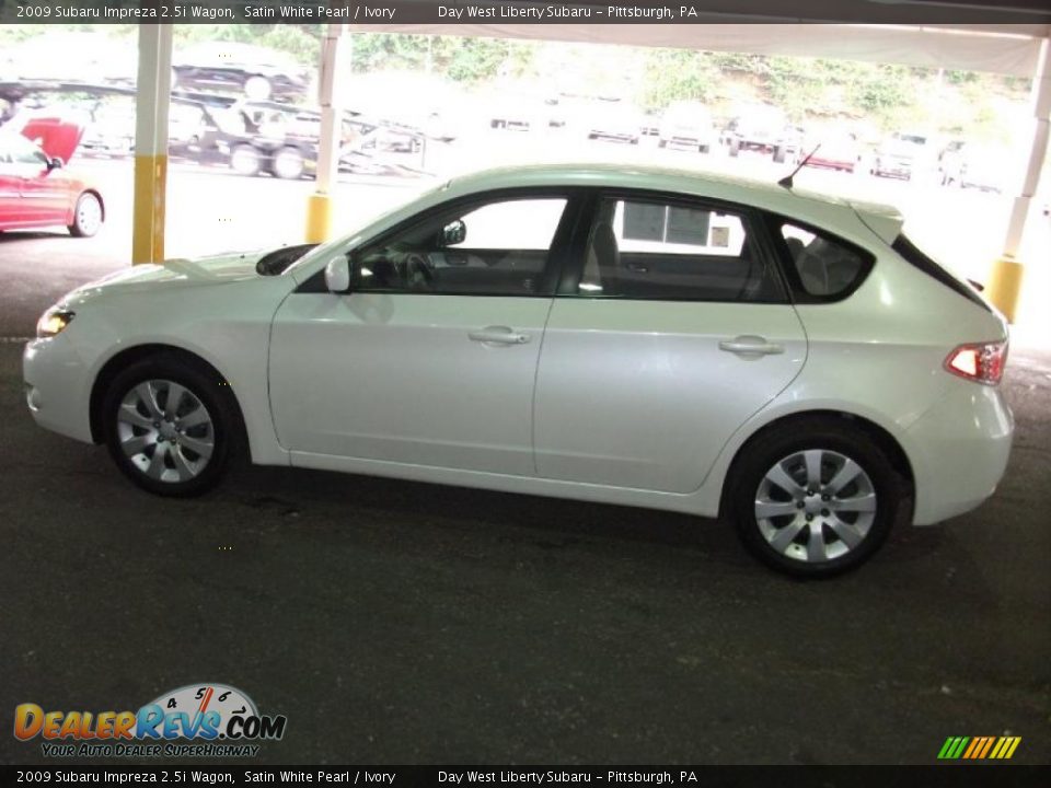 2009 Subaru Impreza 2.5i Wagon Satin White Pearl / Ivory Photo #8