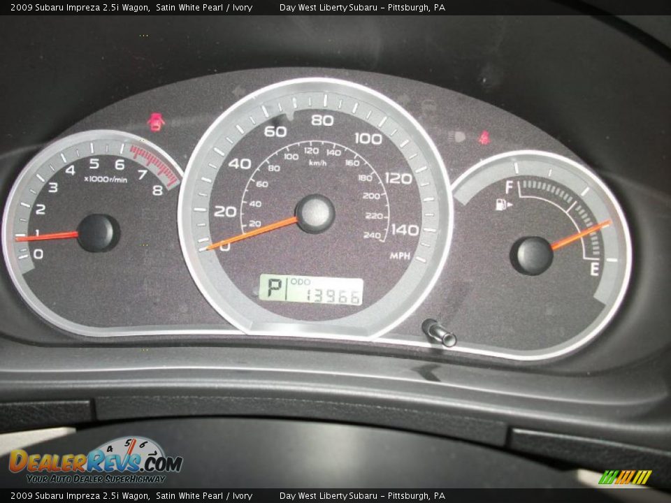 2009 Subaru Impreza 2.5i Wagon Satin White Pearl / Ivory Photo #11