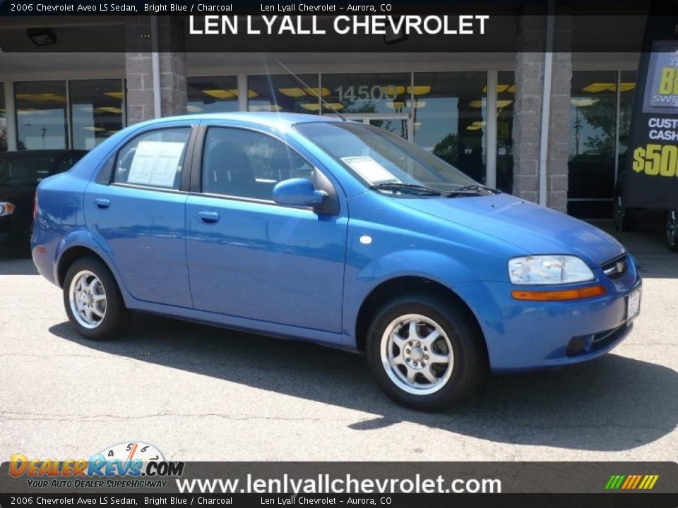 2006 Chevrolet Aveo LS Sedan Bright Blue / Charcoal Photo #1