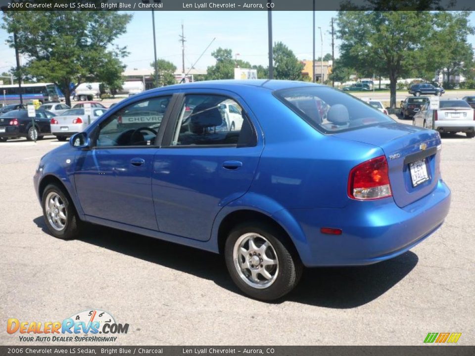 2006 Chevrolet Aveo LS Sedan Bright Blue / Charcoal Photo #4