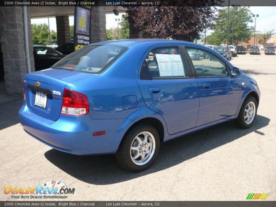 2006 Chevrolet Aveo LS Sedan Bright Blue / Charcoal Photo #6