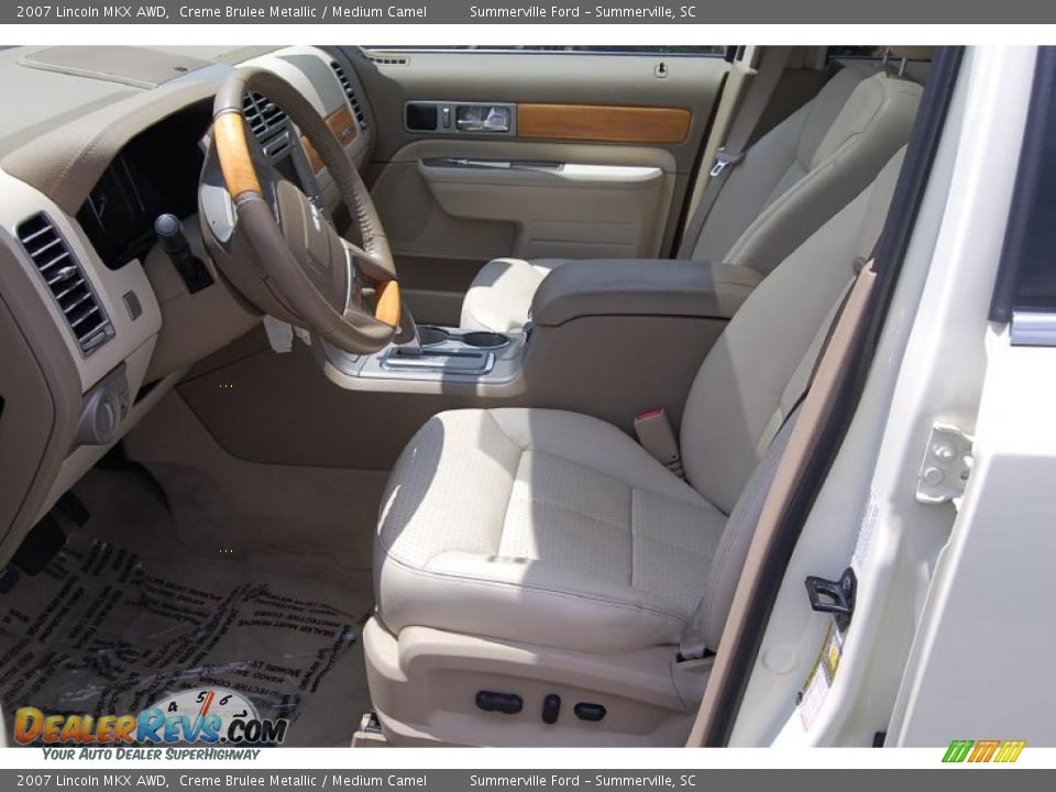 2007 Lincoln MKX AWD Creme Brulee Metallic / Medium Camel Photo #5