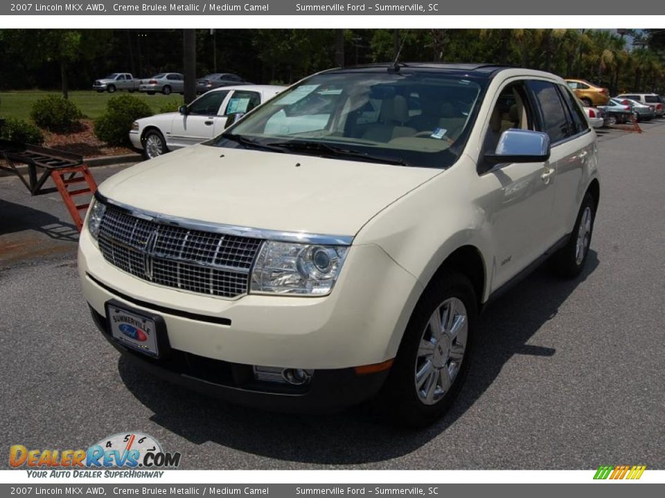 2007 Lincoln MKX AWD Creme Brulee Metallic / Medium Camel Photo #13