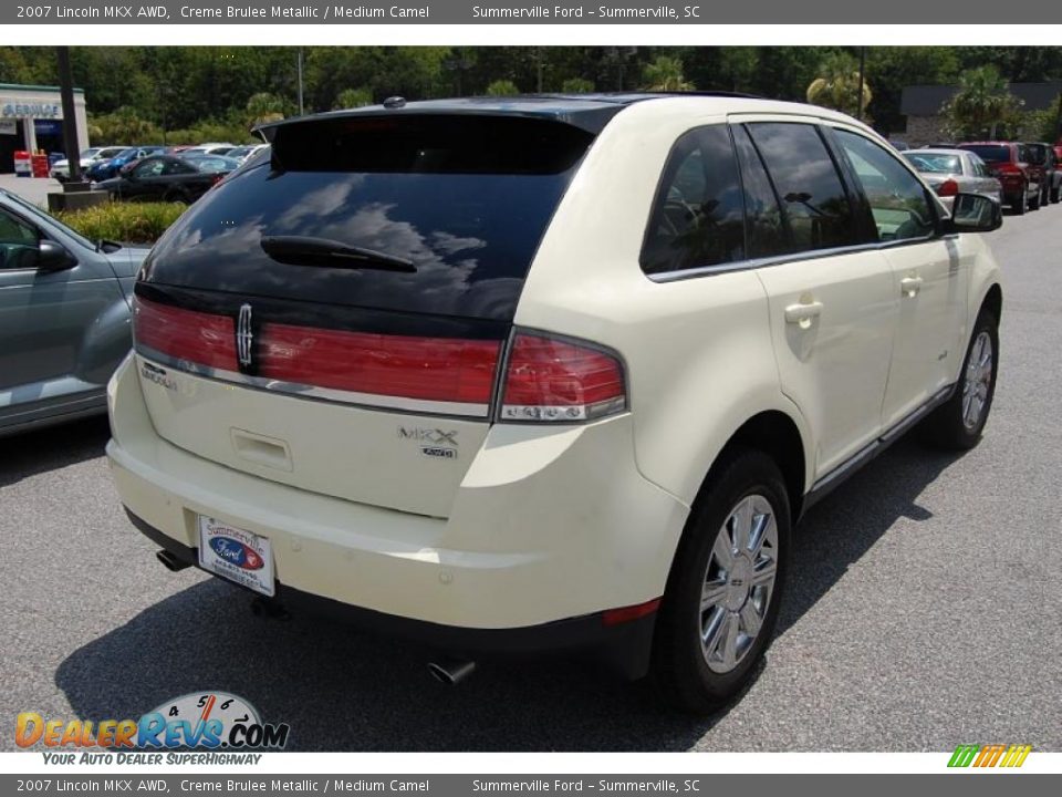 2007 Lincoln MKX AWD Creme Brulee Metallic / Medium Camel Photo #16