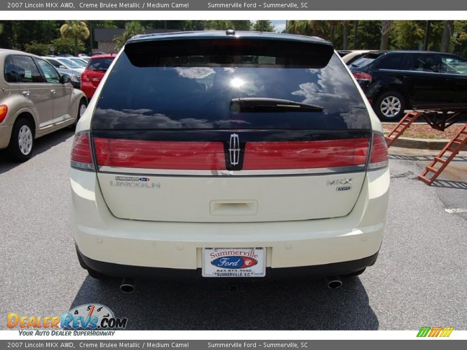 2007 Lincoln MKX AWD Creme Brulee Metallic / Medium Camel Photo #17