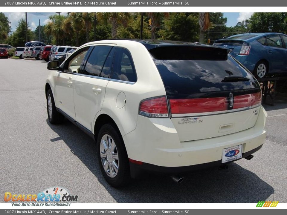 2007 Lincoln MKX AWD Creme Brulee Metallic / Medium Camel Photo #18