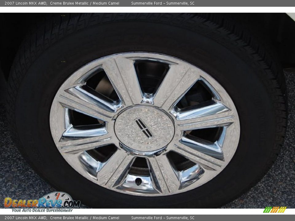 2007 Lincoln MKX AWD Creme Brulee Metallic / Medium Camel Photo #19