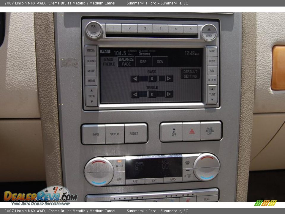 2007 Lincoln MKX AWD Creme Brulee Metallic / Medium Camel Photo #22