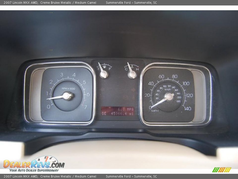 2007 Lincoln MKX AWD Creme Brulee Metallic / Medium Camel Photo #23