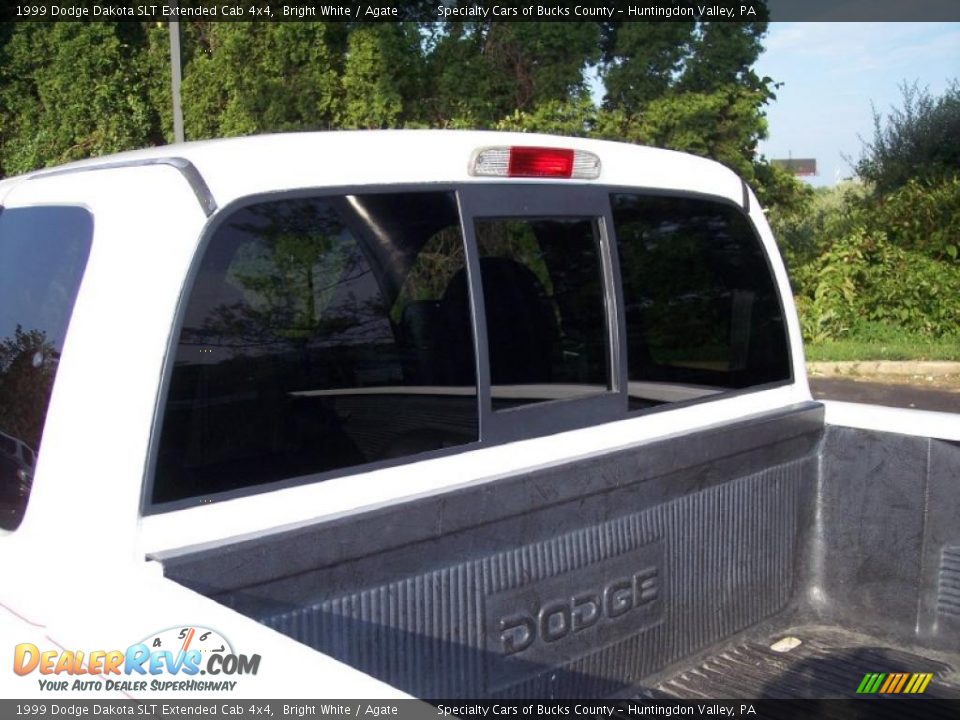 1999 Dodge Dakota SLT Extended Cab 4x4 Bright White / Agate Photo #20