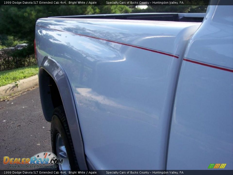 1999 Dodge Dakota SLT Extended Cab 4x4 Bright White / Agate Photo #29