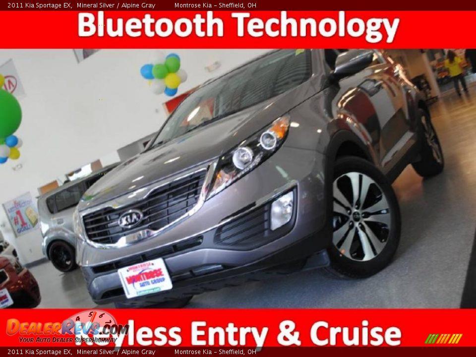 2011 Kia Sportage EX Mineral Silver / Alpine Gray Photo #1