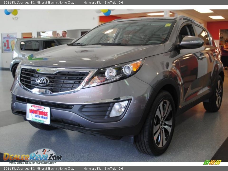 2011 Kia Sportage EX Mineral Silver / Alpine Gray Photo #2