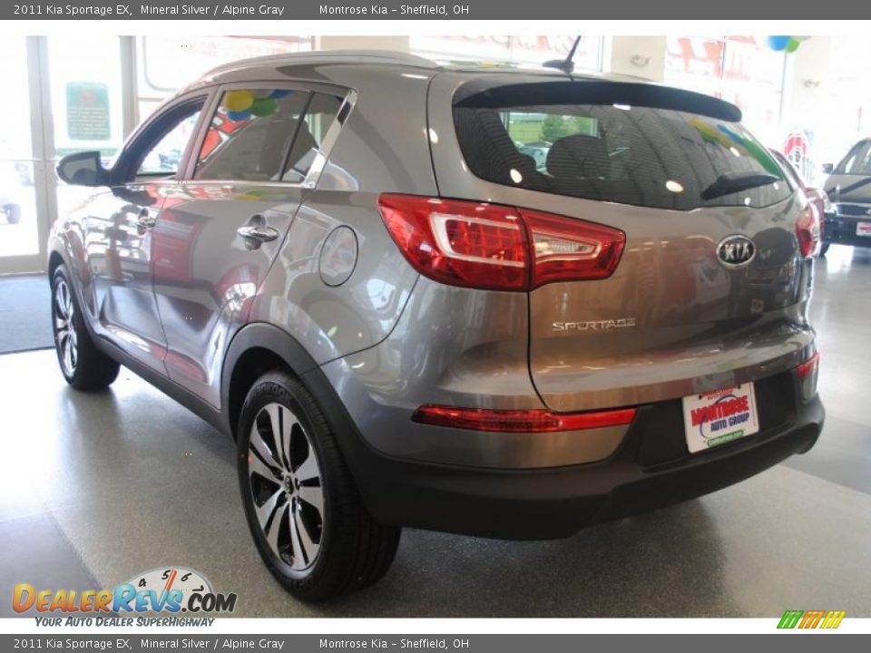 2011 Kia Sportage EX Mineral Silver / Alpine Gray Photo #4