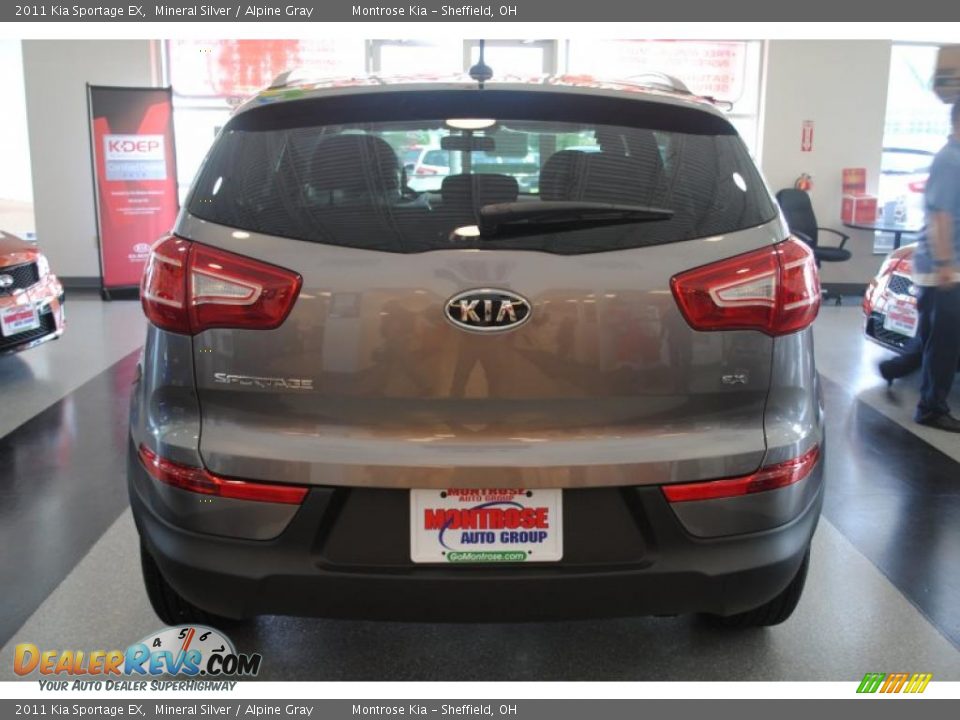 2011 Kia Sportage EX Mineral Silver / Alpine Gray Photo #5