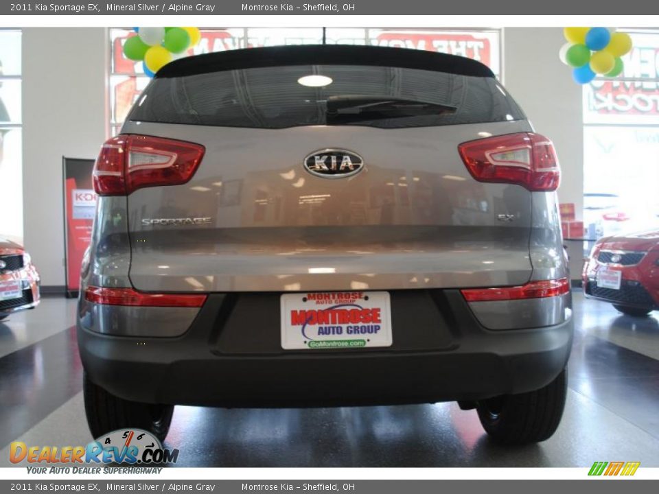 2011 Kia Sportage EX Mineral Silver / Alpine Gray Photo #6