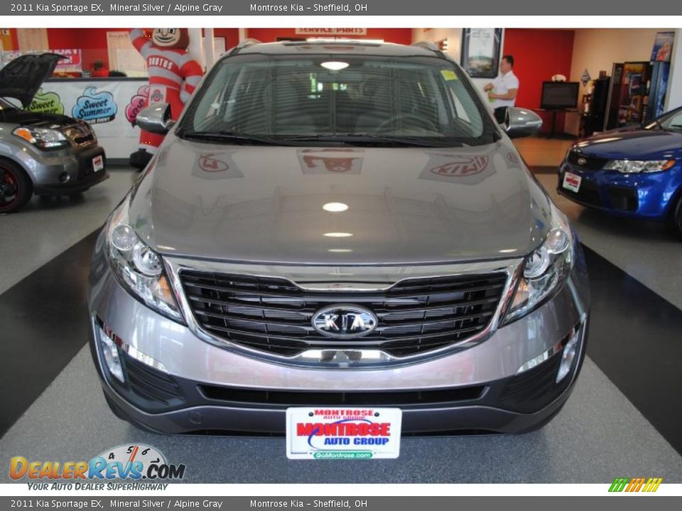 2011 Kia Sportage EX Mineral Silver / Alpine Gray Photo #11