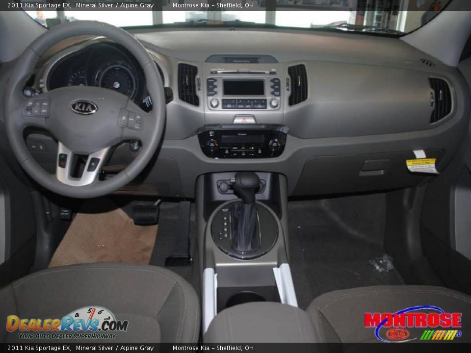 2011 Kia Sportage EX Mineral Silver / Alpine Gray Photo #13