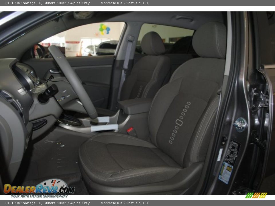 2011 Kia Sportage EX Mineral Silver / Alpine Gray Photo #16