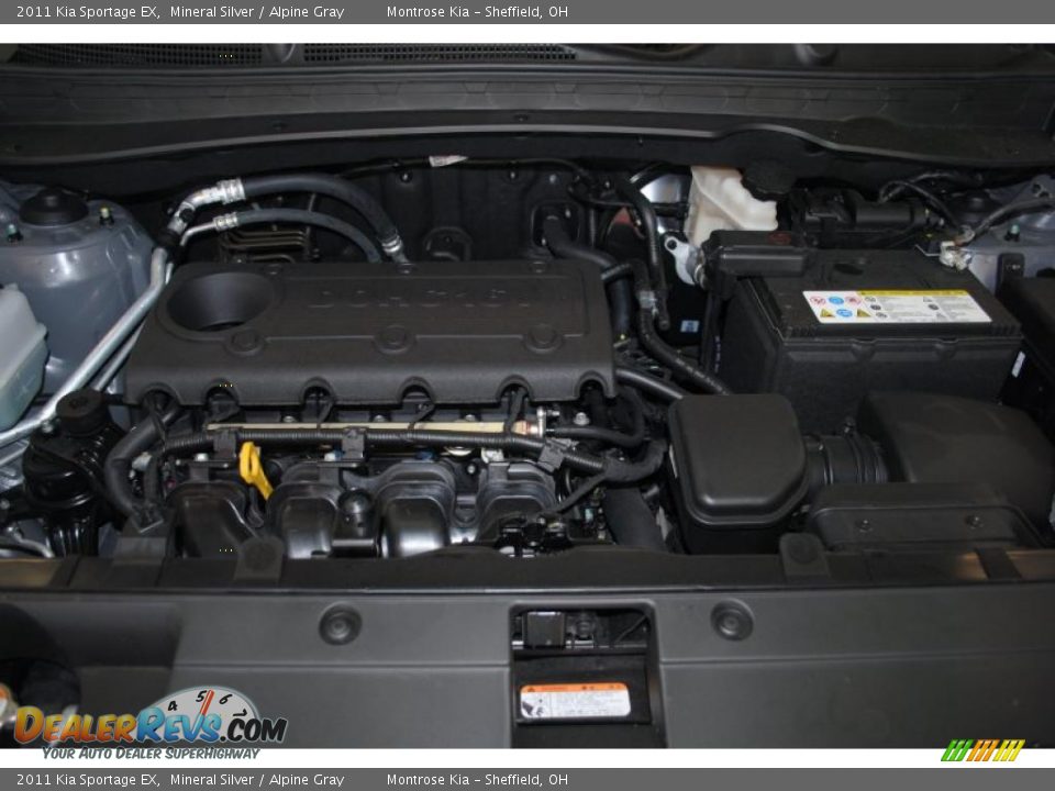 2011 Kia Sportage EX Mineral Silver / Alpine Gray Photo #23