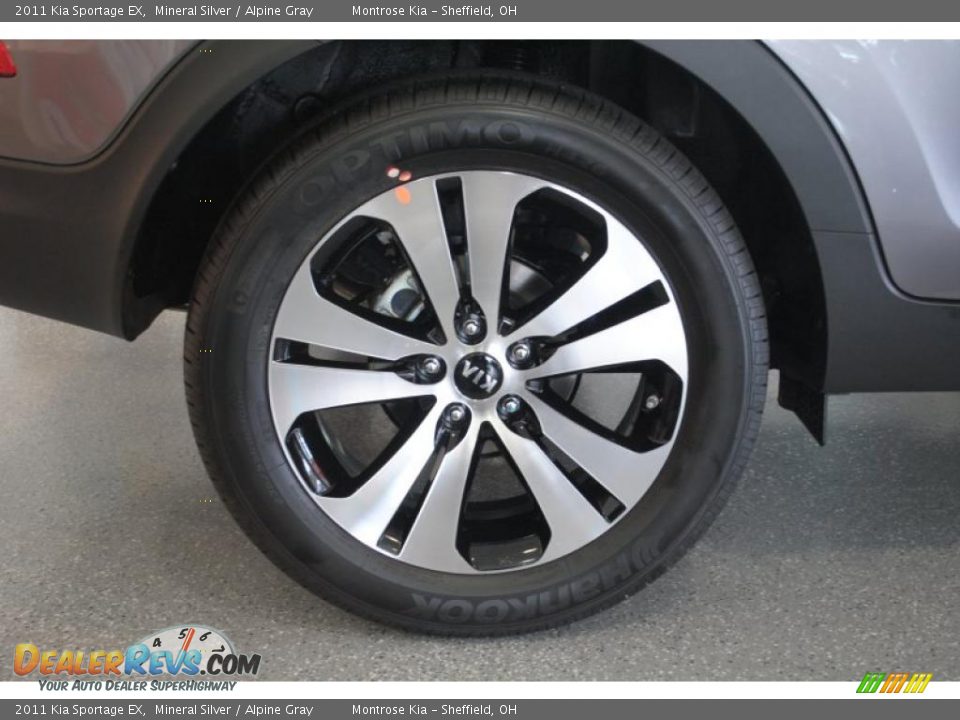 2011 Kia Sportage EX Mineral Silver / Alpine Gray Photo #26