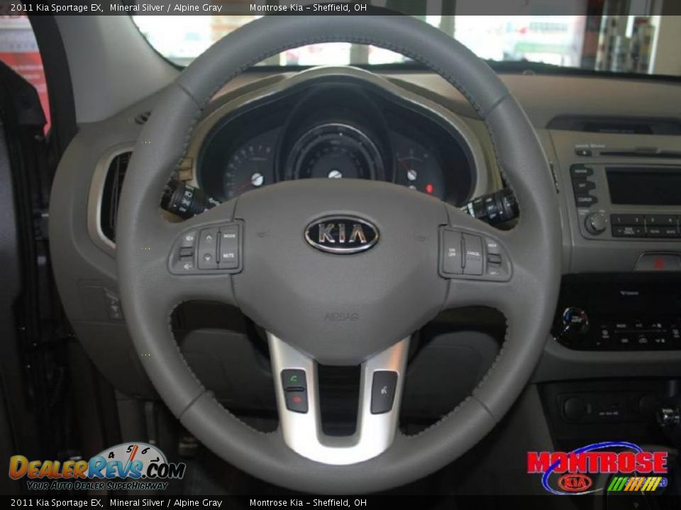 2011 Kia Sportage EX Mineral Silver / Alpine Gray Photo #28