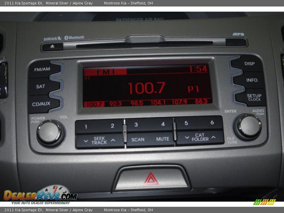 2011 Kia Sportage EX Mineral Silver / Alpine Gray Photo #34