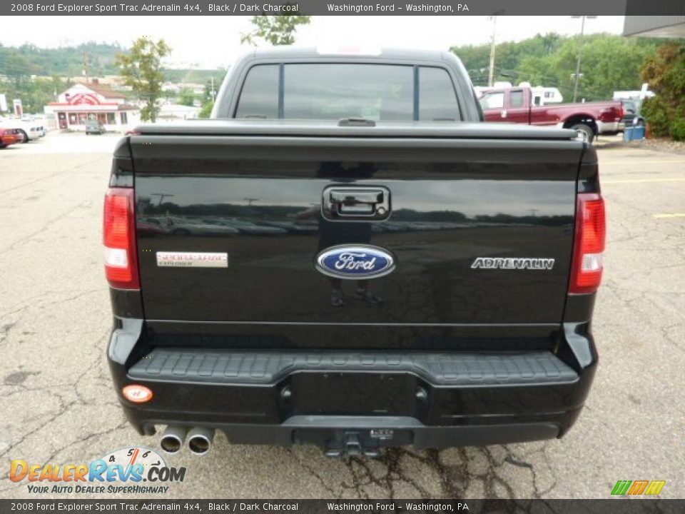 2008 Ford Explorer Sport Trac Adrenalin 4x4 Black / Dark Charcoal Photo #3