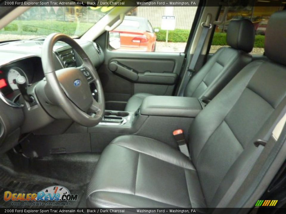 2008 Ford Explorer Sport Trac Adrenalin 4x4 Black / Dark Charcoal Photo #10