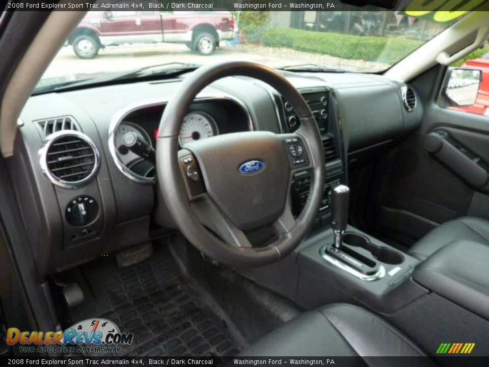 2008 Ford Explorer Sport Trac Adrenalin 4x4 Black / Dark Charcoal Photo #11