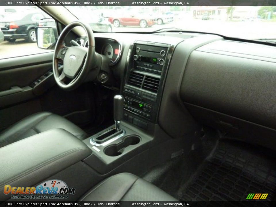 2008 Ford Explorer Sport Trac Adrenalin 4x4 Black / Dark Charcoal Photo #17