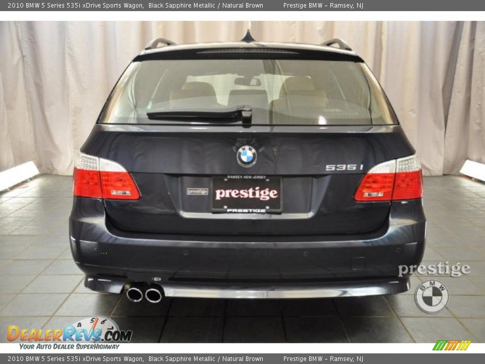 2010 BMW 5 Series 535i xDrive Sports Wagon Black Sapphire Metallic / Natural Brown Photo #3