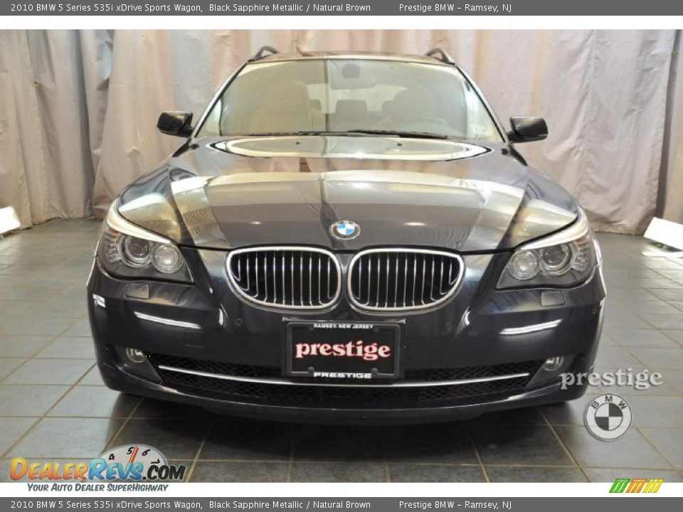 2010 BMW 5 Series 535i xDrive Sports Wagon Black Sapphire Metallic / Natural Brown Photo #6