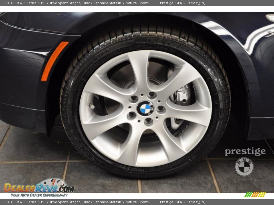 2010 BMW 5 Series 535i xDrive Sports Wagon Black Sapphire Metallic / Natural Brown Photo #8