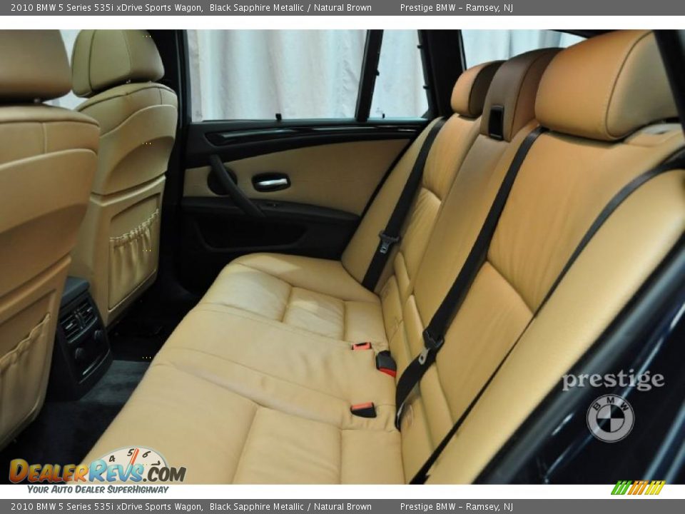 2010 BMW 5 Series 535i xDrive Sports Wagon Black Sapphire Metallic / Natural Brown Photo #9