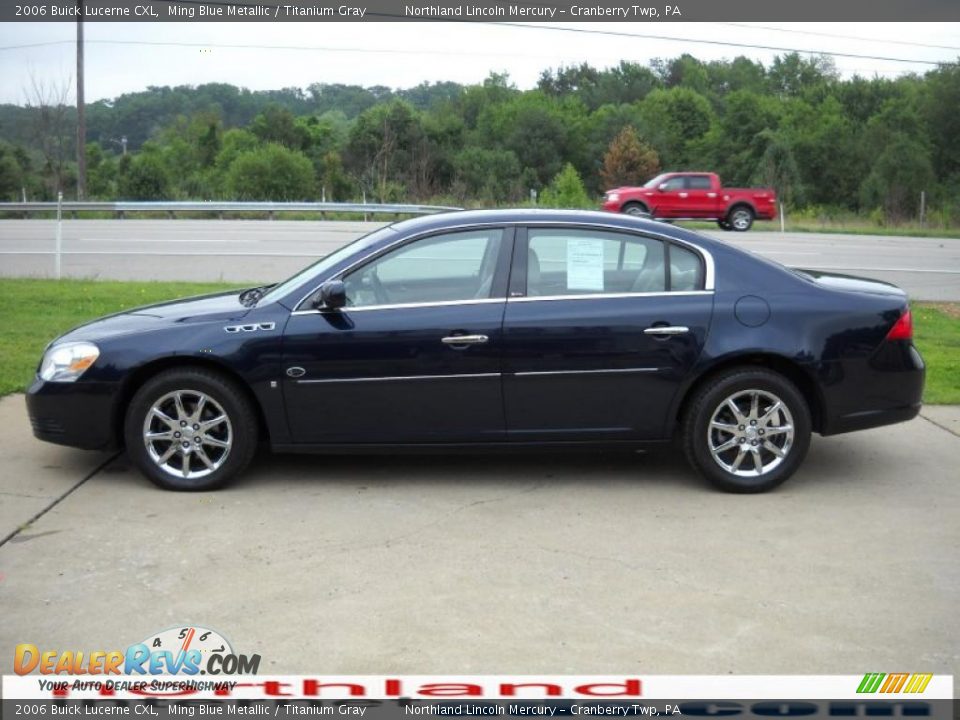 2006 Buick Lucerne CXL Ming Blue Metallic / Titanium Gray Photo #5