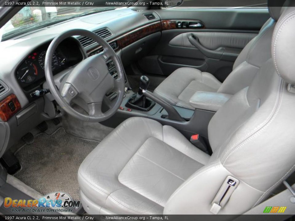 1997 Acura CL 2.2 Primrose Mist Metallic / Gray Photo #10