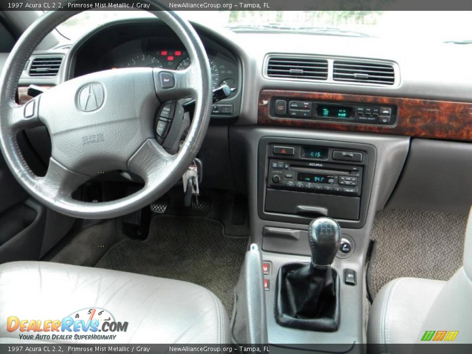 1997 Acura CL 2.2 Primrose Mist Metallic / Gray Photo #11
