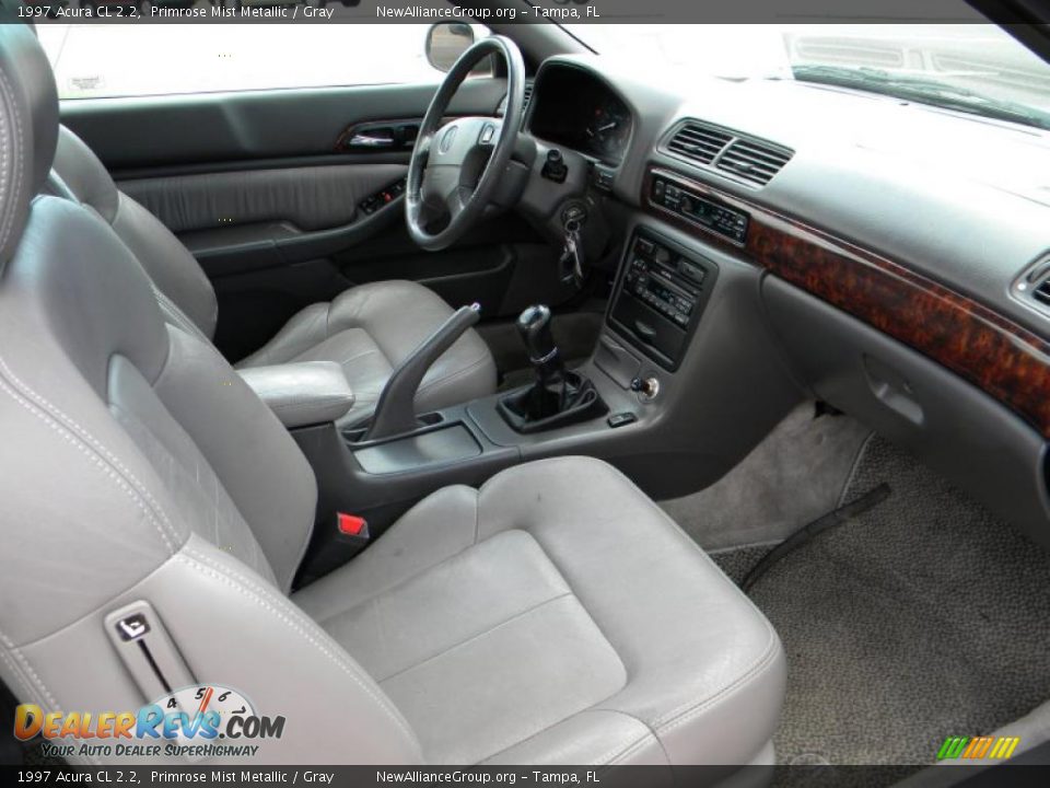 1997 Acura CL 2.2 Primrose Mist Metallic / Gray Photo #12