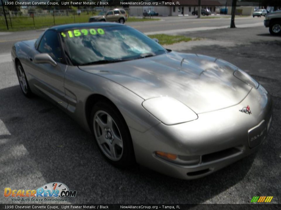 1998 Chevrolet Corvette Coupe Light Pewter Metallic / Black Photo #1