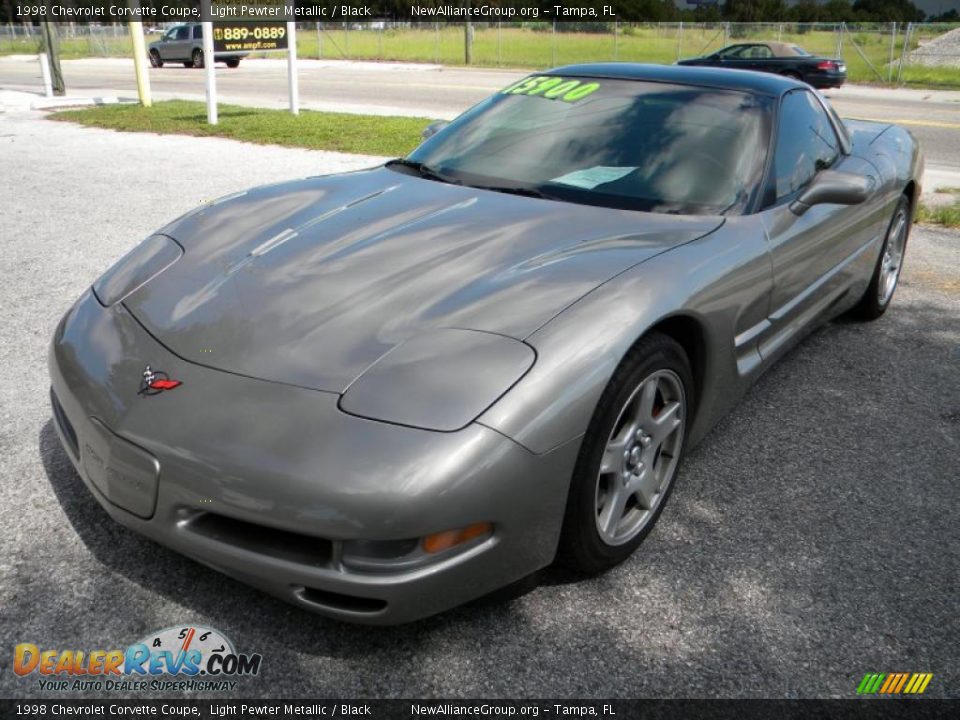 1998 Chevrolet Corvette Coupe Light Pewter Metallic / Black Photo #3