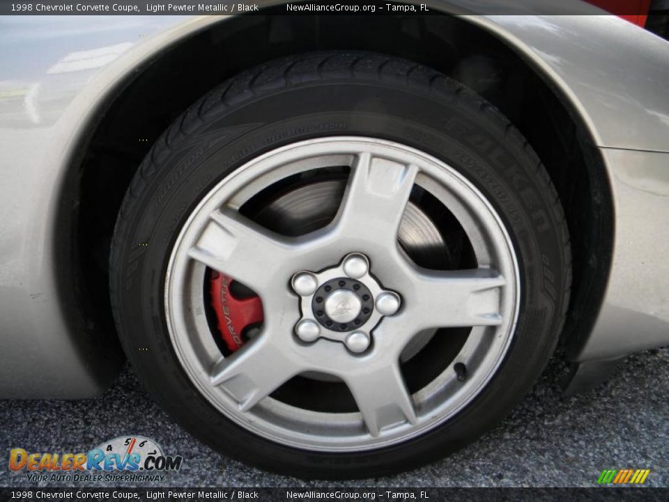 1998 Chevrolet Corvette Coupe Light Pewter Metallic / Black Photo #11