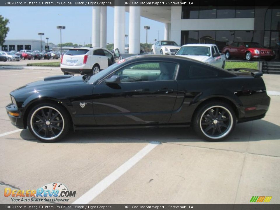 2009 Ford Mustang GT Premium Coupe Black / Light Graphite Photo #3