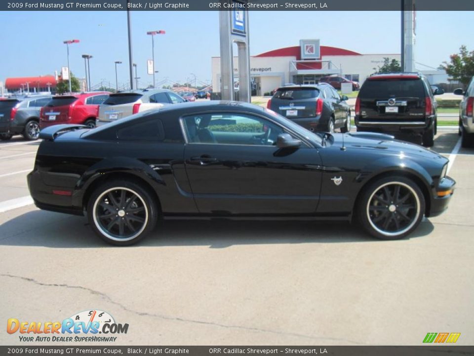 2009 Ford Mustang GT Premium Coupe Black / Light Graphite Photo #4