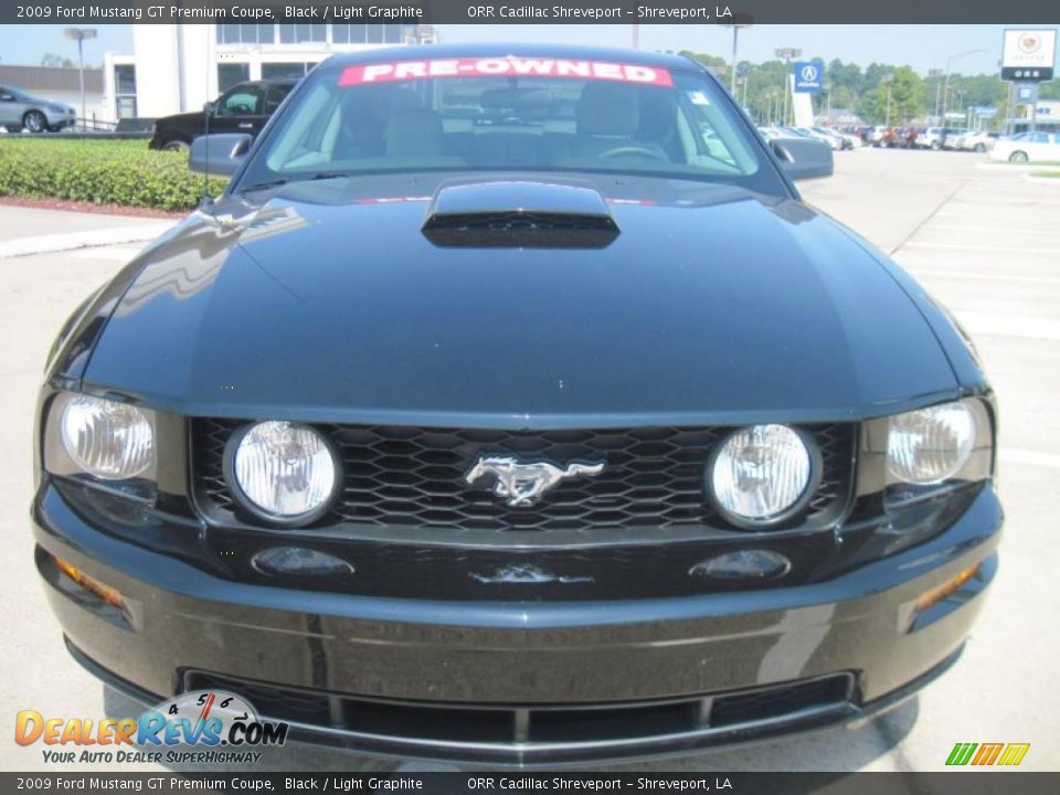 2009 Ford Mustang GT Premium Coupe Black / Light Graphite Photo #5