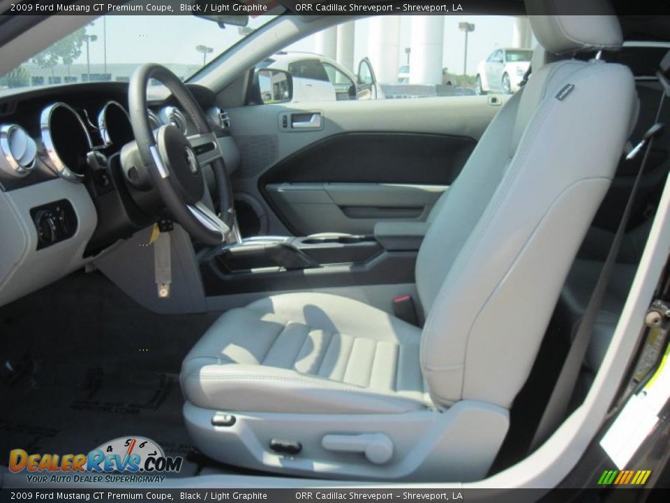 2009 Ford Mustang GT Premium Coupe Black / Light Graphite Photo #8