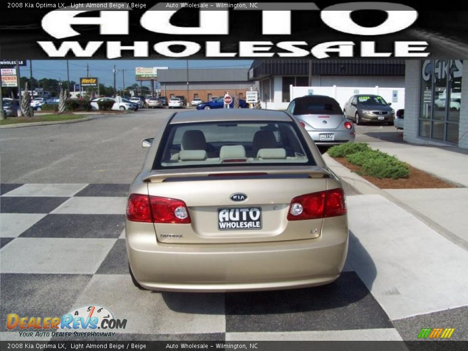 2008 Kia Optima LX Light Almond Beige / Beige Photo #3