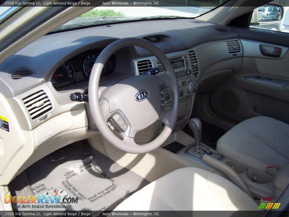 2008 Kia Optima LX Light Almond Beige / Beige Photo #9